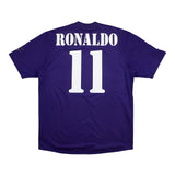 Buy 2002/03 Real Madrid Ronaldo 11/ Zidane 5 Centenary Third Shirt (L) Adidas ~ Free worldwide shipping ~ Authentic Vintage Football Shirts from Cult Kits