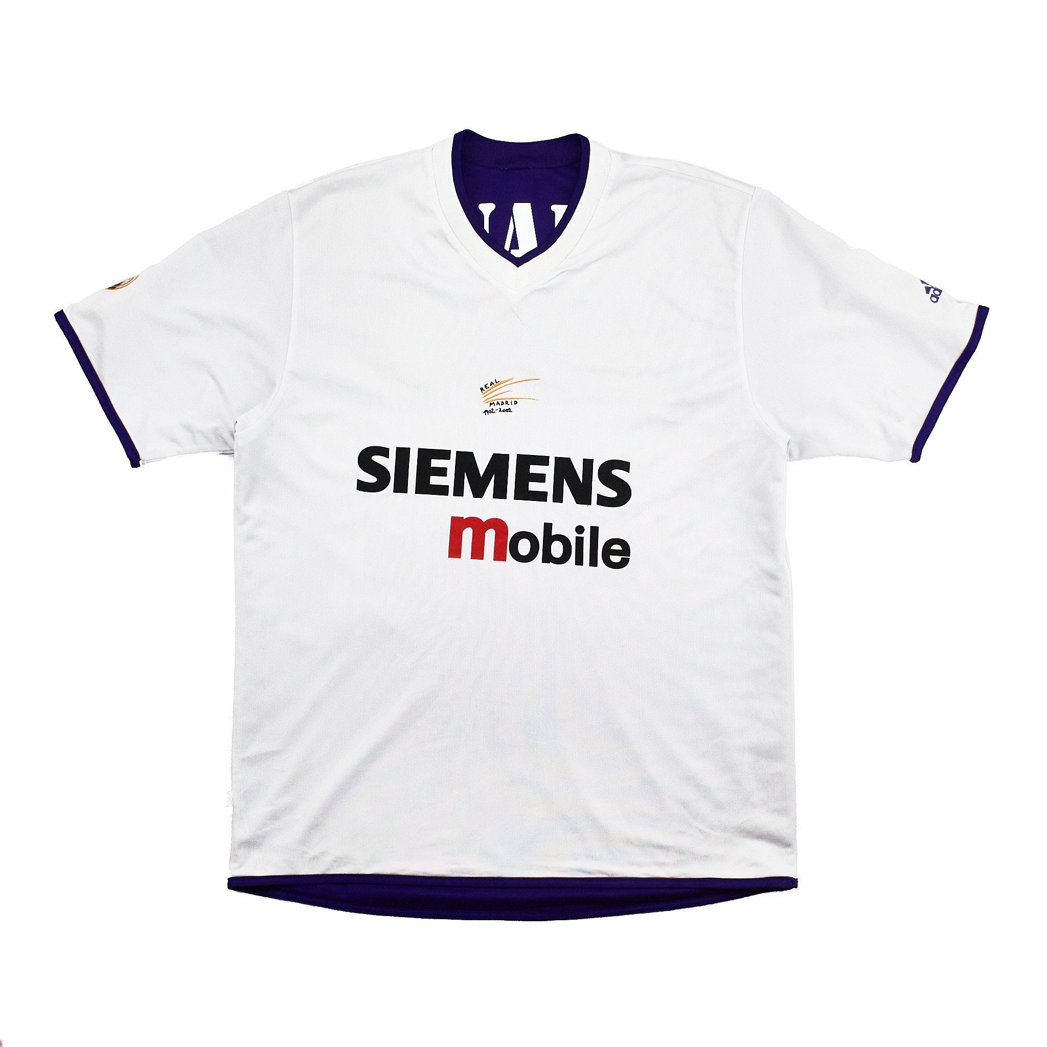 Buy 2002/03 Real Madrid Ronaldo 11/ Zidane 5 Centenary Third Shirt (L) Adidas ~ Free worldwide shipping ~ Authentic Vintage Football Shirts from Cult Kits