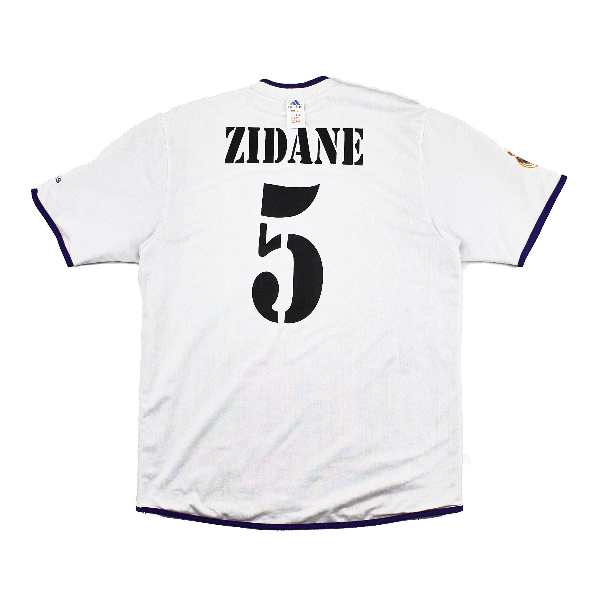 Buy 2002/03 Real Madrid Ronaldo 11/ Zidane 5 Centenary Third Shirt (L) Adidas ~ Free worldwide shipping ~ Authentic Vintage Football Shirts from Cult Kits