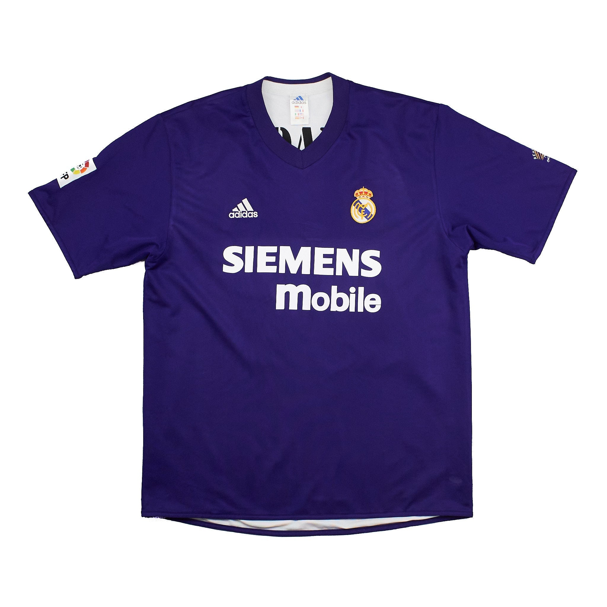Buy 2002/03 Real Madrid Ronaldo 11/ Zidane 5 Centenary Third Shirt (L) Adidas ~ Free worldwide shipping ~ Authentic Vintage Football Shirts from Cult Kits
