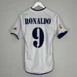 Shop 2002/03 REAL MADRID RONALDO #9 *CENTENARY* THIRD SHIRT (M) ADIDAS, classic football shirts, vintage football shirts & retro soccer jerseys at Cult Kits