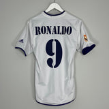 Shop 2002/03 REAL MADRID RONALDO #9 *CENTENARY* THIRD SHIRT (M) ADIDAS, classic football shirts, vintage football shirts & retro soccer jerseys at Cult Kits