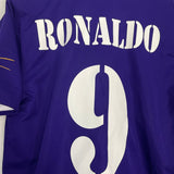 Shop 2002/03 REAL MADRID RONALDO #9 *CENTENARY* THIRD SHIRT (M) ADIDAS, classic football shirts, vintage football shirts & retro soccer jerseys at Cult Kits