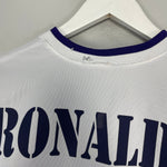 Shop 2002/03 REAL MADRID RONALDO #9 *CENTENARY* THIRD SHIRT (M) ADIDAS, classic football shirts, vintage football shirts & retro soccer jerseys at Cult Kits