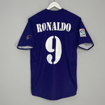 Shop 2002/03 REAL MADRID RONALDO #9 *CENTENARY* THIRD SHIRT (M) ADIDAS, classic football shirts, vintage football shirts & retro soccer jerseys at Cult Kits