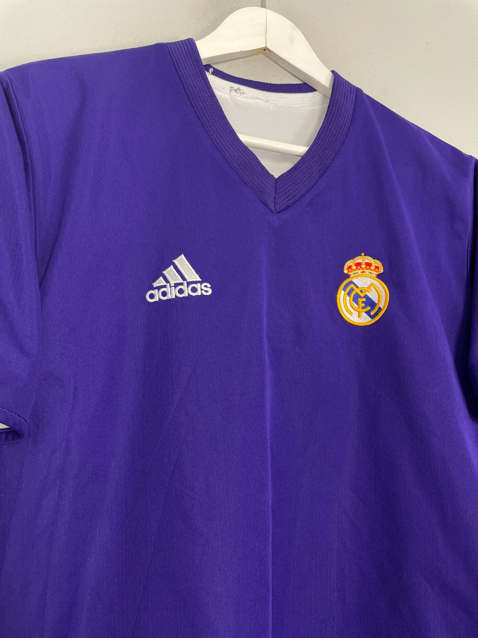 Shop 2002/03 REAL MADRID RONALDO #9 *CENTENARY* THIRD SHIRT (M) ADIDAS, classic football shirts, vintage football shirts & retro soccer jerseys at Cult Kits
