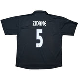 Buy 2002/03 Real Madrid Zidane 5 Away Shirt (L) Adidas ~ Free worldwide shipping available ~ Authentic Vintage Football Shirts from Cult Kits