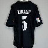 2002/03 REAL MADRID ZIDANE 5 *CENTENARY* AWAY SHIRT (XL) ADIDAS - Cult Kits - XL - Buy Vintage Football Shirts, Authentic Retro Football Shirts For Sale, Classic Football Shirts & Soccer Jersey