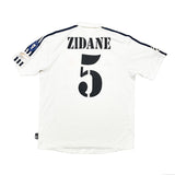 Buy 2002/03 Real Madrid Zidane 5 *Centenary* C/L Home Shirt (M) Adidas ~ Free worldwide shipping ~ Authentic Vintage Football Shirts from Cult Kits