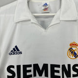 Shop 2002/03 REAL MADRID ZIDANE #5 *CENTENARY* HOME SHIRT (L) ADIDAS, classic football shirts, vintage football shirts & retro soccer jerseys at Cult Kits