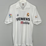 Shop 2002/03 REAL MADRID ZIDANE #5 *CENTENARY* HOME SHIRT (M) ADIDAS, classic football shirts, vintage football shirts & retro soccer jerseys at Cult Kits