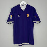 Shop 2002/03 REAL MADRID ZIDANE #5 *CENTENARY* THIRD SHIRT (L) ADIDAS, classic football shirts, vintage football shirts & retro soccer jerseys at Cult Kits