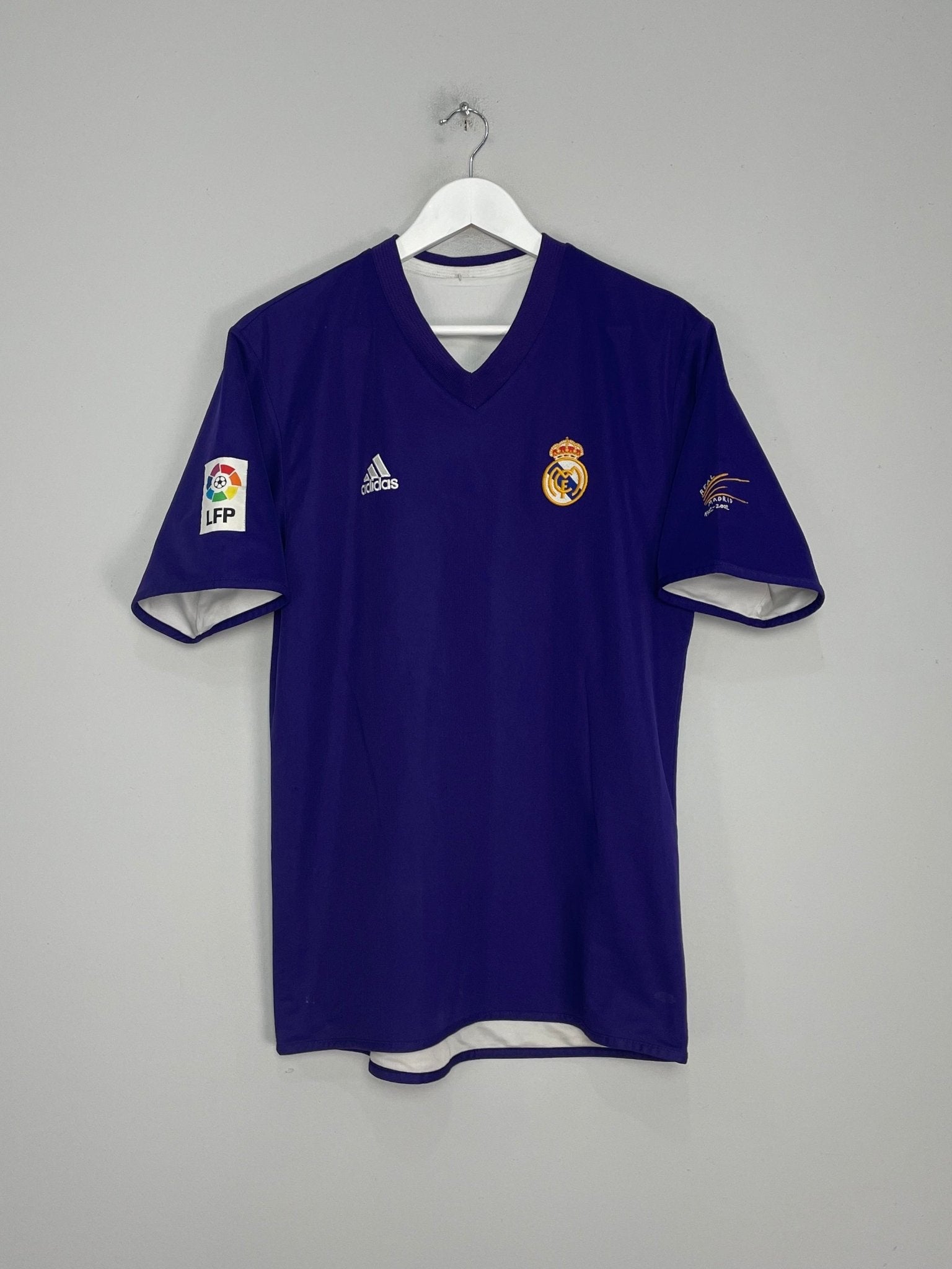 Shop 2002/03 REAL MADRID ZIDANE #5 *CENTENARY* THIRD SHIRT (L) ADIDAS, classic football shirts, vintage football shirts & retro soccer jerseys at Cult Kits