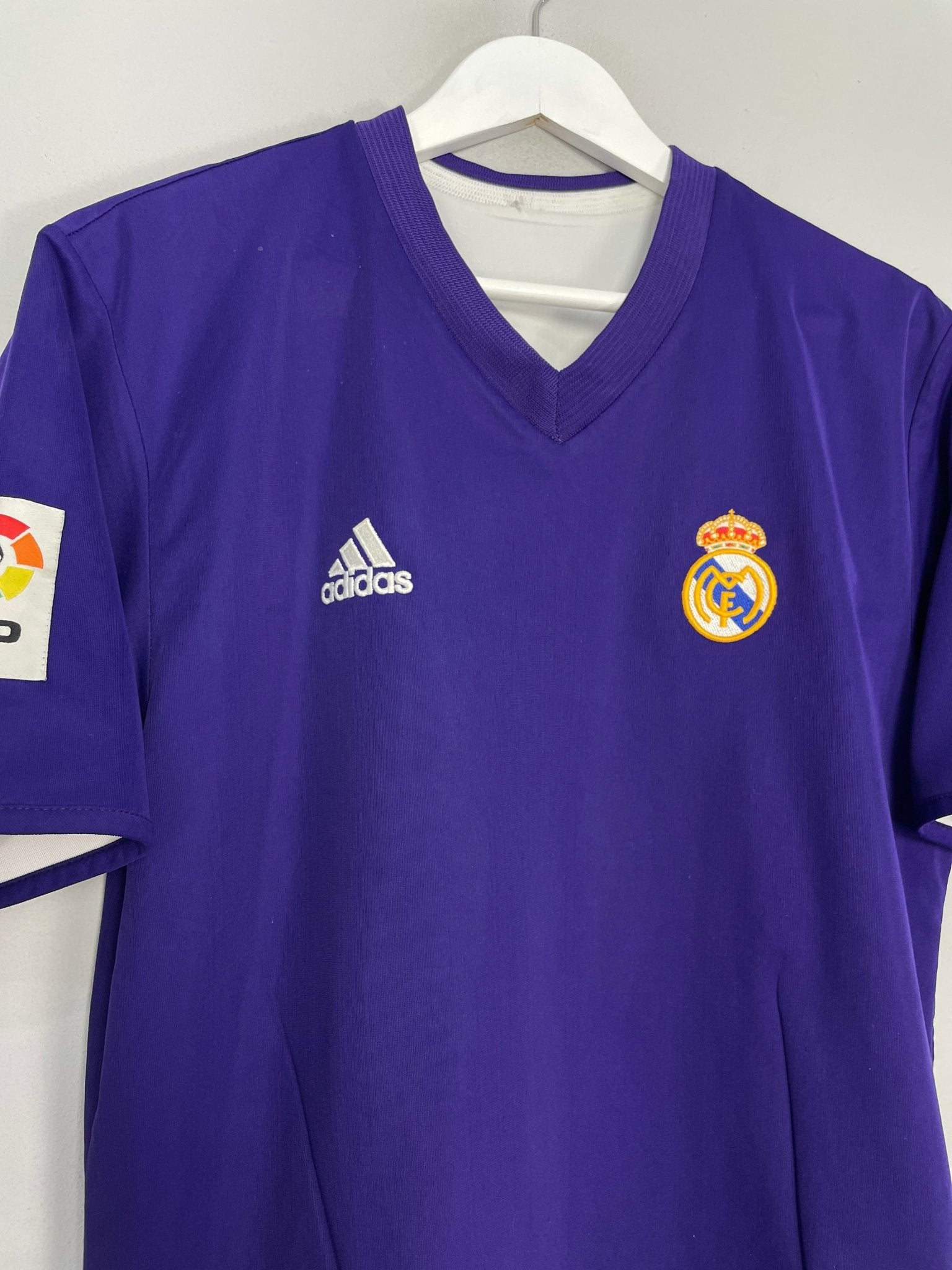 Shop 2002/03 REAL MADRID ZIDANE #5 *CENTENARY* THIRD SHIRT (L) ADIDAS, classic football shirts, vintage football shirts & retro soccer jerseys at Cult Kits