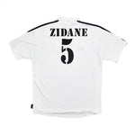 Buy 2002/03 Real Madrid Zidane 5 C/L Centenary Home Shirt (M) Adidas ~ Free worldwide shipping ~ Authentic Vintage Football Shirts from Cult Kits