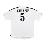 Buy 2002/03 Real Madrid Zidane 5 C/L Centenary Home Shirt (M) Adidas ~ Free worldwide shipping ~ Authentic Vintage Football Shirts from Cult Kits