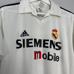 Shop 2002/03 REAL MADRID ZIDANE #5 C/L HOME SHIRT (S) ADIDAS, classic football shirts, vintage football shirts & retro soccer jerseys at Cult Kits