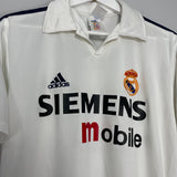 Shop 2002/03 REAL MADRID ZIDANE #5 C/L HOME SHIRT (S) ADIDAS, classic football shirts, vintage football shirts & retro soccer jerseys at Cult Kits
