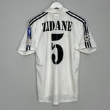 Shop 2002/03 REAL MADRID ZIDANE #5 C/L HOME SHIRT (S) ADIDAS, classic football shirts, vintage football shirts & retro soccer jerseys at Cult Kits