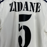 Shop 2002/03 REAL MADRID ZIDANE #5 C/L HOME SHIRT (S) ADIDAS, classic football shirts, vintage football shirts & retro soccer jerseys at Cult Kits