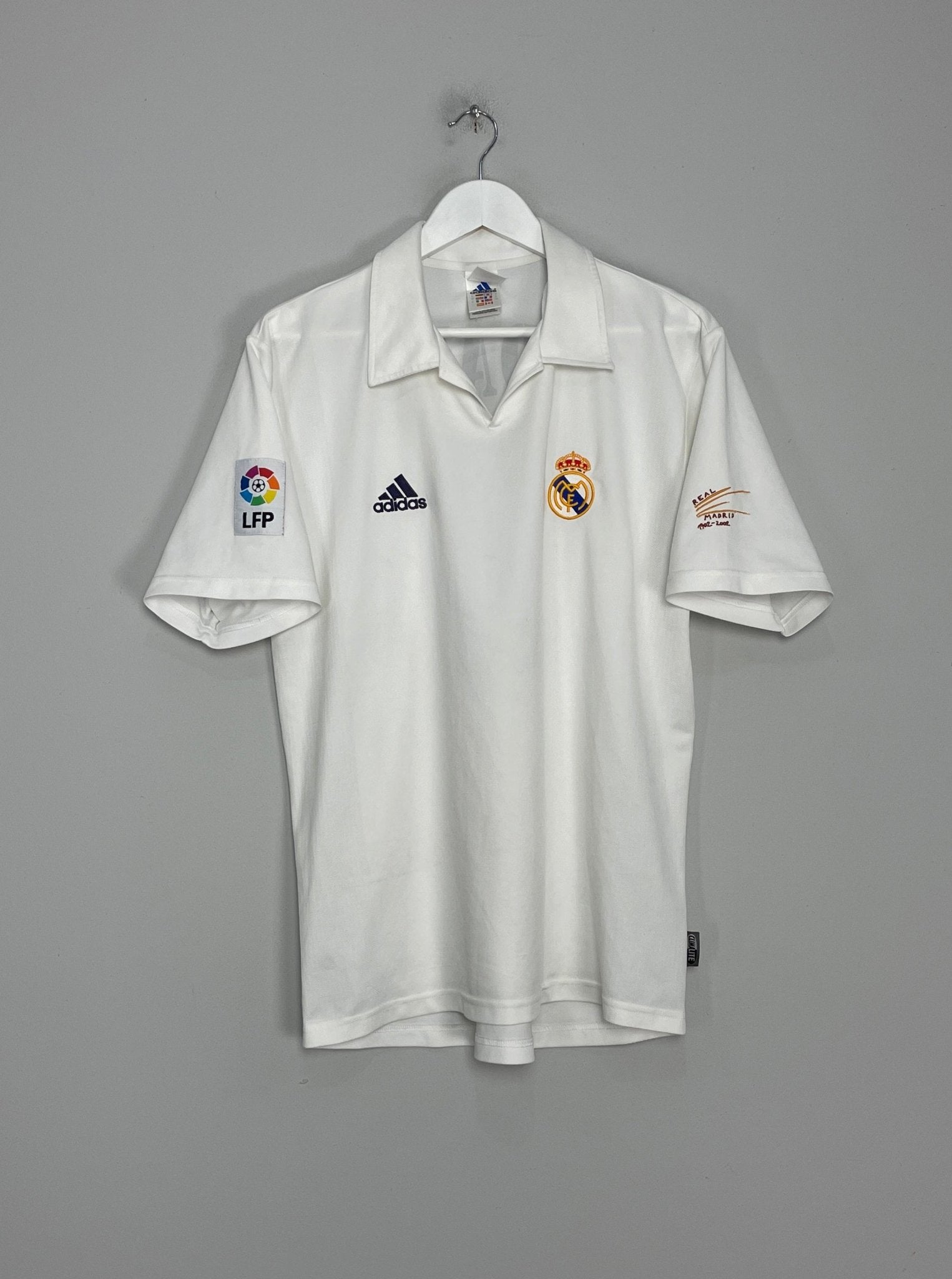 Shop 2002/03 REAL MADRID ZIDANE #5 HOME SHIRT (M) ADIDAS, classic football shirts, vintage football shirts & retro soccer jerseys at Cult Kits