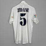 Shop 2002/03 REAL MADRID ZIDANE #5 HOME SHIRT (M) ADIDAS, classic football shirts, vintage football shirts & retro soccer jerseys at Cult Kits