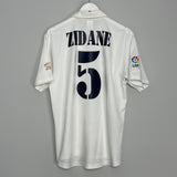 Shop 2002/03 REAL MADRID ZIDANE #5 HOME SHIRT (M) ADIDAS, classic football shirts, vintage football shirts & retro soccer jerseys at Cult Kits