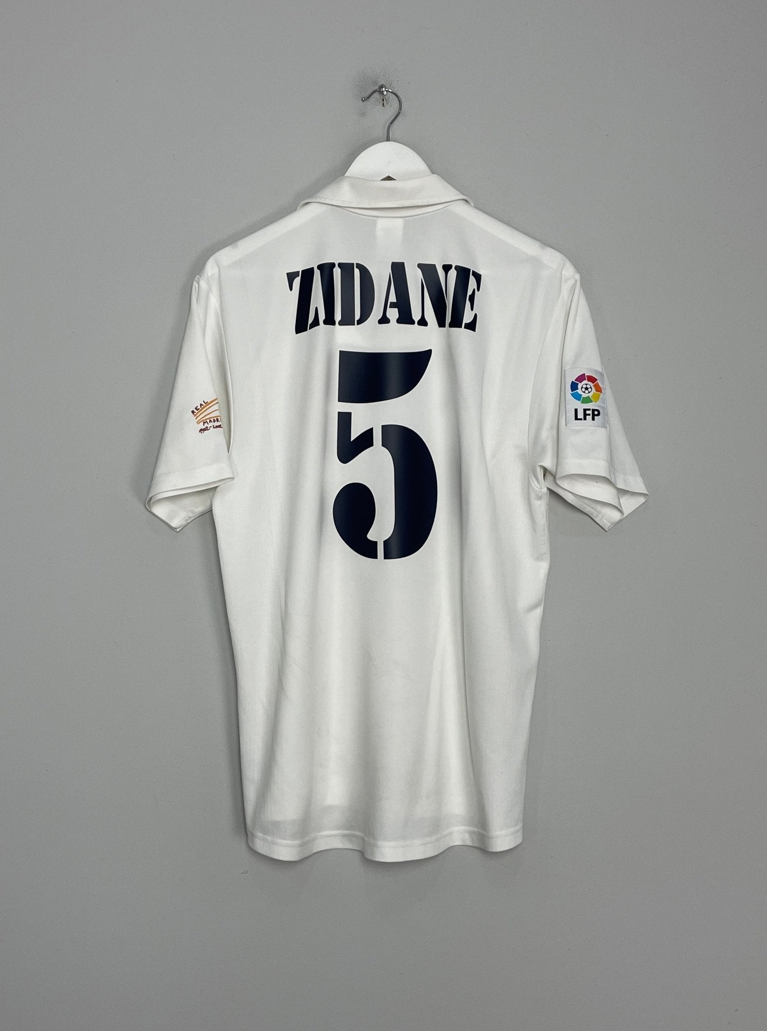 Shop 2002/03 REAL MADRID ZIDANE #5 HOME SHIRT (M) ADIDAS, classic football shirts, vintage football shirts & retro soccer jerseys at Cult Kits