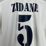 Shop 2002/03 REAL MADRID ZIDANE #5 HOME SHIRT (M) ADIDAS, classic football shirts, vintage football shirts & retro soccer jerseys at Cult Kits