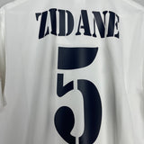 Shop 2002/03 REAL MADRID ZIDANE #5 HOME SHIRT (M) ADIDAS, classic football shirts, vintage football shirts & retro soccer jerseys at Cult Kits