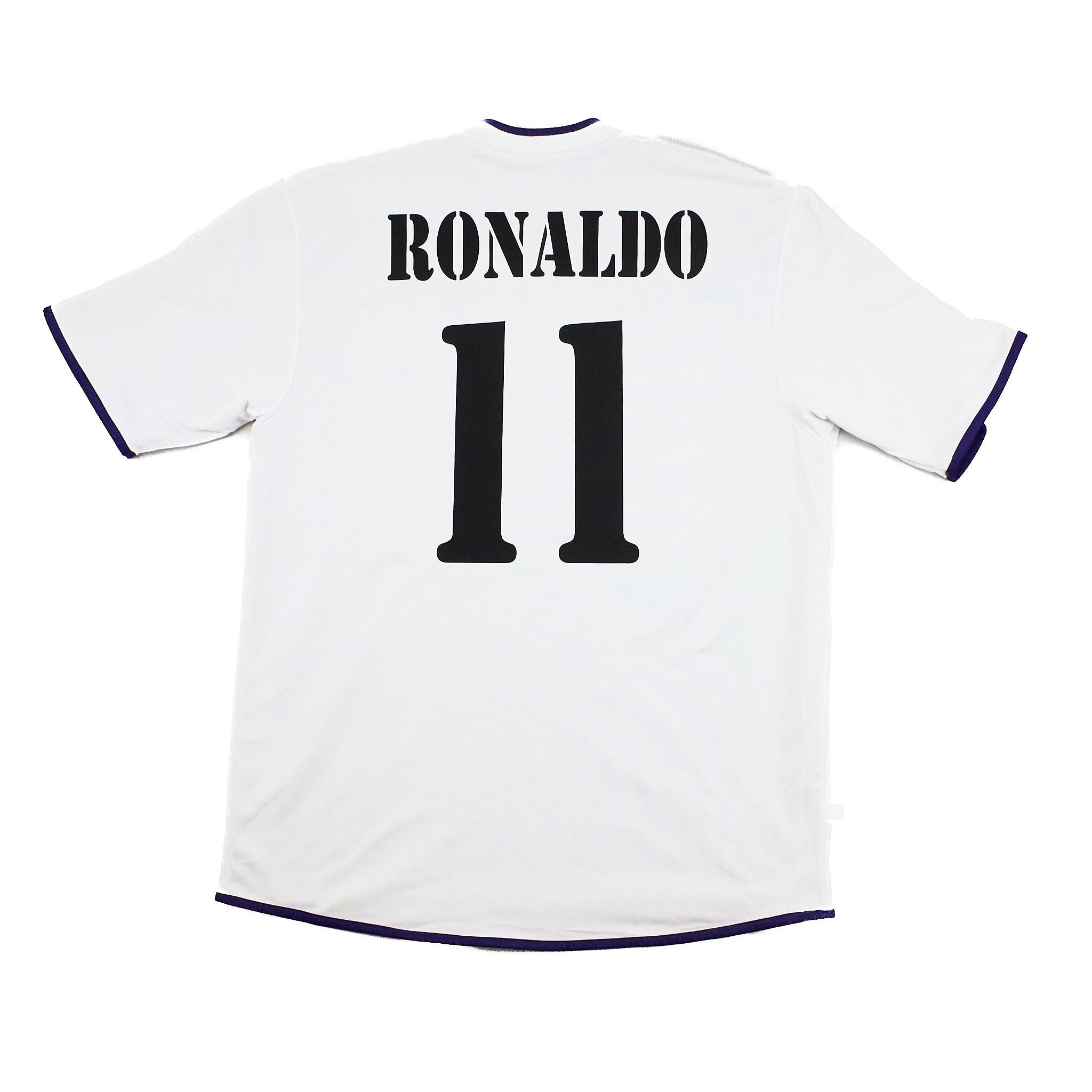 Buy 2002/03 Real Madrid Zidane 5/Ronaldo 11 *Centenary* Third Shirt (XL) Adidas ~ Free worldwide shipping ~ Authentic Vintage Football Shirts from Cult Kits