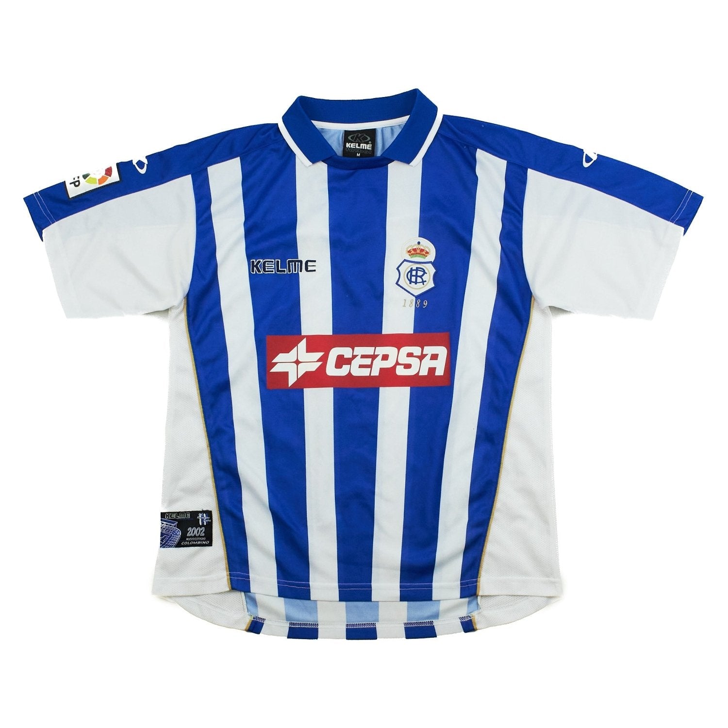 Buy 2002/03 Recreativo Huelva Home Shirt (M) Kelme ~ Free worldwide shipping ~ Authentic Vintage Football Shirts from Cult Kits