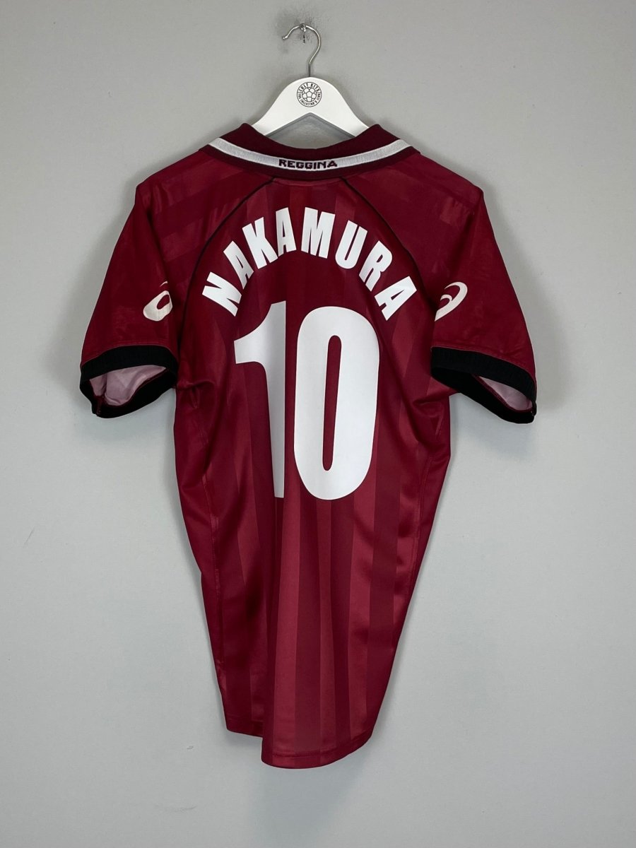 2002/03 REGGINA NAKAMURA 10 HOME SHIRT (M) ASICS - Cult Kits - Medium - Buy Vintage Football Shirts, Authentic Retro Football Shirts For Sale, Classic Football Shirts & Soccer Jersey