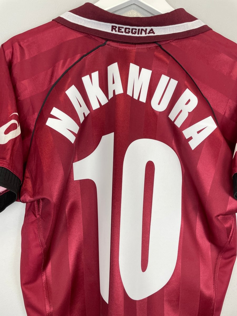 2002/03 REGGINA NAKAMURA 10 HOME SHIRT (M) ASICS - Cult Kits - Medium - Buy Vintage Football Shirts, Authentic Retro Football Shirts For Sale, Classic Football Shirts & Soccer Jersey