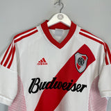 Shop 2002/03 RIVER PLATE HOME SHIRT (M) ADIDAS, classic football shirts, vintage football shirts & retro soccer jerseys at Cult Kits