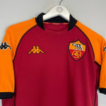 Shop 2002/03 ROMA BATISTUTA #33 EUROPEAN HOME SHIRT (M) KAPPA, classic football shirts, vintage football shirts & retro soccer jerseys at Cult Kits