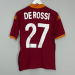 Shop 2002/03 ROMA DE ROSSI #27 HOME SHIRT (M) KAPPA, classic football shirts, vintage football shirts & retro soccer jerseys at Cult Kits