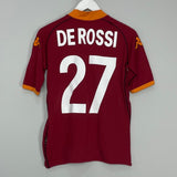 Shop 2002/03 ROMA DE ROSSI #27 HOME SHIRT (M) KAPPA, classic football shirts, vintage football shirts & retro soccer jerseys at Cult Kits