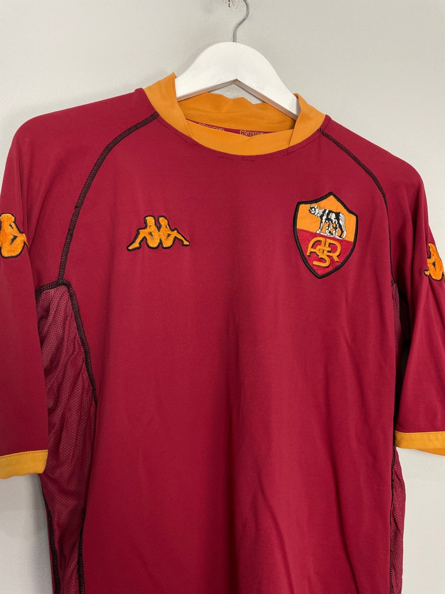 Shop 2002/03 ROMA TOTTI #10 HOME SHIRT (XL) KAPPA, classic football shirts, vintage football shirts & retro soccer jerseys at Cult Kits
