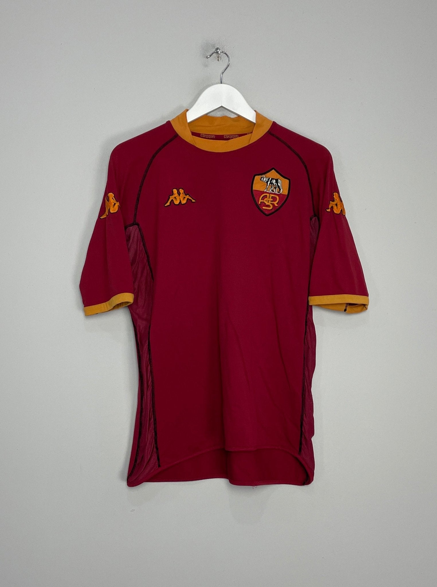 Shop 2002/03 ROMA TOTTI #10 HOME SHIRT (XL) KAPPA, classic football shirts, vintage football shirts & retro soccer jerseys at Cult Kits