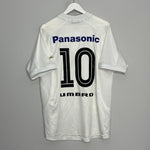 Shop 2002/03 SANTOS #10 HOME SHIRT (L) UMBRO, classic football shirts, vintage football shirts & retro soccer jerseys at Cult Kits