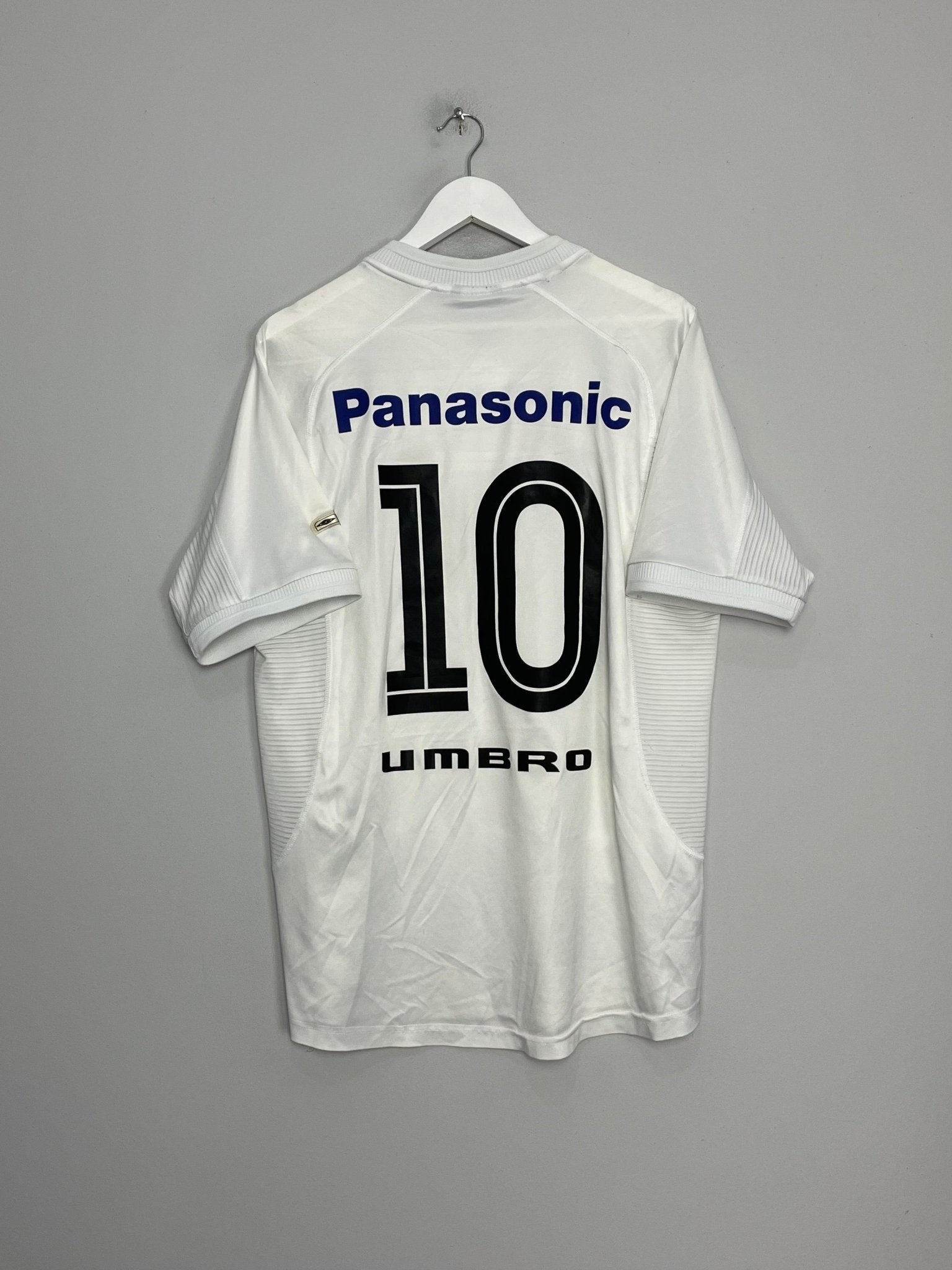 Shop 2002/03 SANTOS #10 HOME SHIRT (L) UMBRO, classic football shirts, vintage football shirts & retro soccer jerseys at Cult Kits