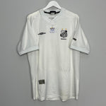 Shop 2002/03 SANTOS #10 HOME SHIRT (L) UMBRO, classic football shirts, vintage football shirts & retro soccer jerseys at Cult Kits