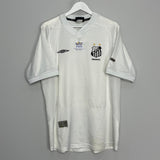 Shop 2002/03 SANTOS #10 HOME SHIRT (L) UMBRO, classic football shirts, vintage football shirts & retro soccer jerseys at Cult Kits