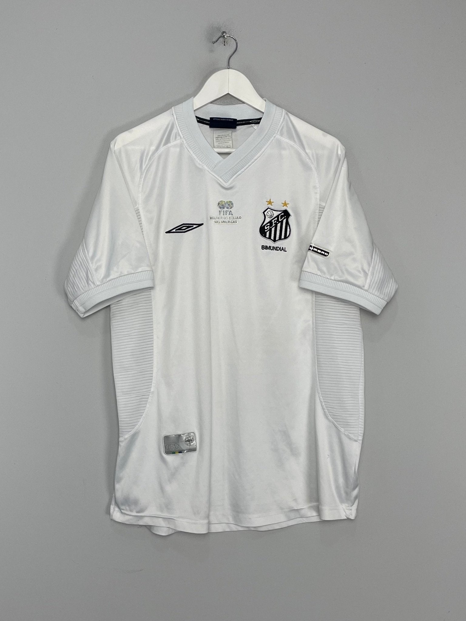 Shop 2002/03 SANTOS HOME SHIRT (L) UMBRO, classic football shirts, vintage football shirts & retro soccer jerseys at Cult Kits