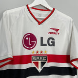 Shop 2002/03 SAO PAULO #8 HOME SHIRT (L) PENALTY, classic football shirts, vintage football shirts & retro soccer jerseys at Cult Kits