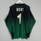 Shop 2002/03 SCHALKE ROST #1 GK SHIRT (L) ADIDAS, classic football shirts, vintage football shirts & retro soccer jerseys at Cult Kits