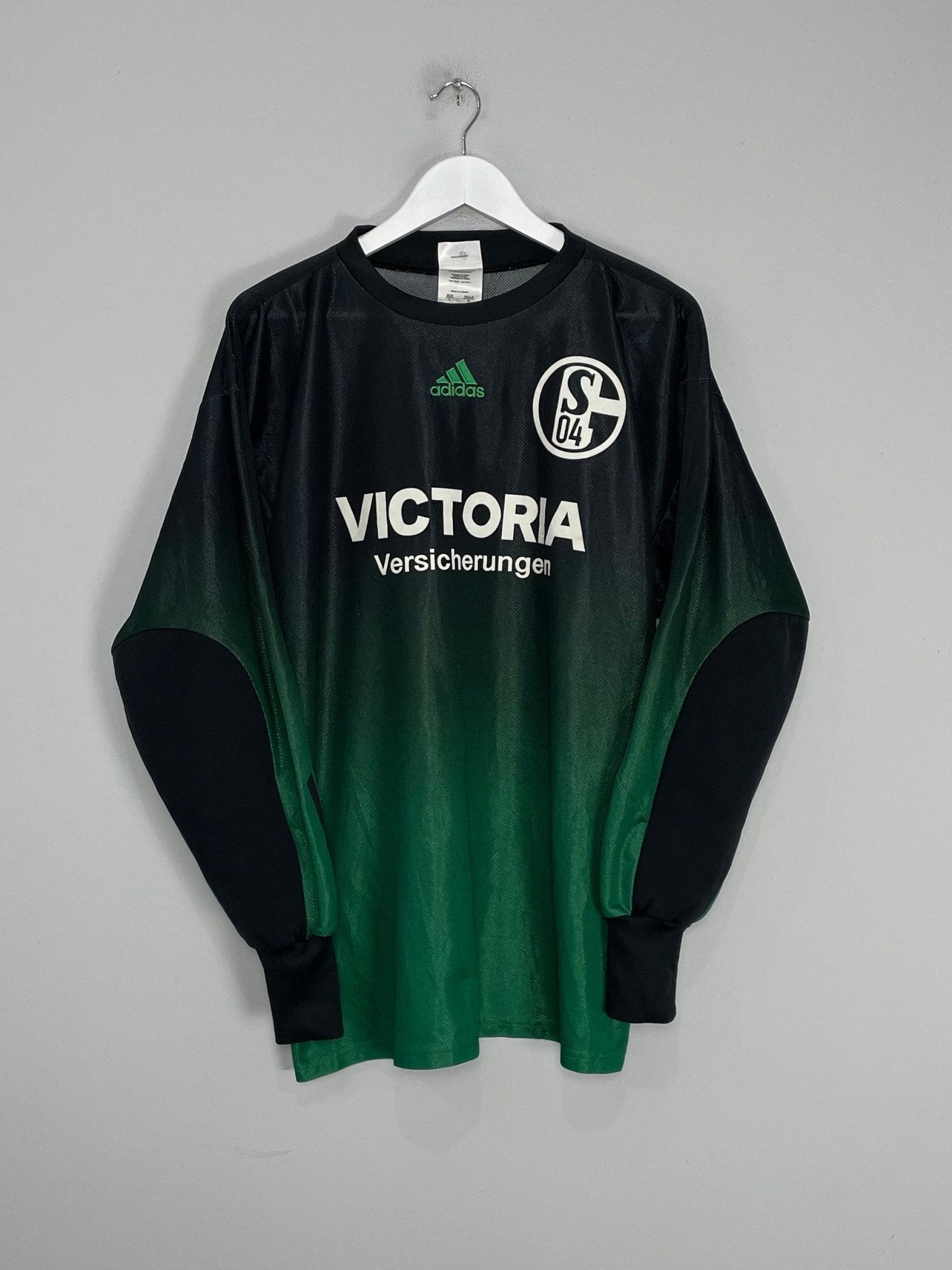 Shop 2002/03 SCHALKE ROST #1 GK SHIRT (L) ADIDAS, classic football shirts, vintage football shirts & retro soccer jerseys at Cult Kits