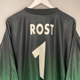 Shop 2002/03 SCHALKE ROST #1 GK SHIRT (L) ADIDAS, classic football shirts, vintage football shirts & retro soccer jerseys at Cult Kits