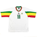 Buy 2002/03 SENEGAL DIOUF 11 HOME SHIRT (XL) LE COQ ~ Free worldwide shipping available ~ Authentic Vintage Football Shirts from Cult Kits